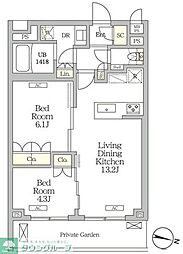 間取図画像 2LDK