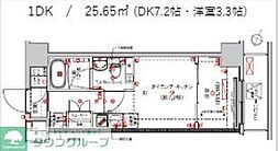 サクラアクシス中板橋 1DKの間取図画像
