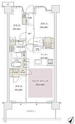 アトラス北赤羽 3LDKの間取図画像