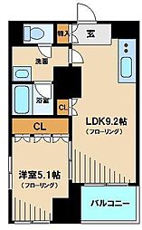 エスティメゾン板橋C6 1LDKの間取図画像