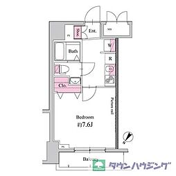 LEXEAZESTAKABANE 1Kの間取図画像
