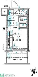 コムレジ赤羽 ワンルームの間取図画像