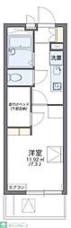 レオパレスブリエスト 1Kの間取図画像