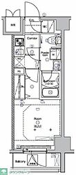 レアライゼ西川口 1Kの間取図画像