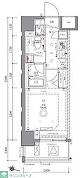 川口市西青木3丁目マンション 1Kの間取図画像