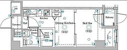 ラフィスタ赤羽 1DKの間取図画像