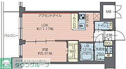 プレジオ川口ASIAN 1LDKの間取図画像