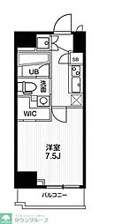 エヌステージ板橋本町アジールコート 1Kの間取図画像