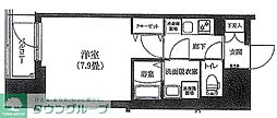 アイルノヴェル駒込 1Kの間取図画像