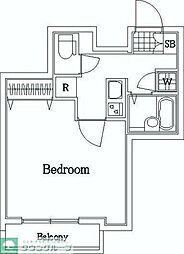 エテルノ板橋本町 1Kの間取図画像