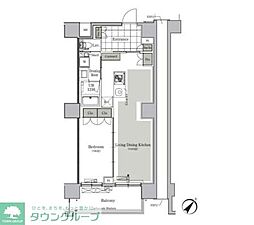 ParkCube西ヶ原STAGE 1LDKの間取図画像