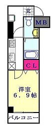LIVCITY西川口弐番館 1Kの間取図画像