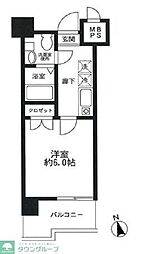 ドゥーエ川口 1Kの間取図画像