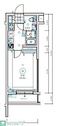 MAXIVHASUNEDUE 1Kの間取図画像