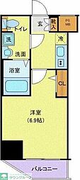AZEST西川口 1Kの間取図画像