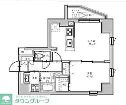 S-RESIDENCE浅草Fiore 3階1LDKの間取り