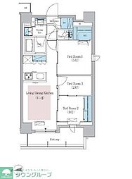 アーバネックス新御徒町駅前 9階3LDKの間取り