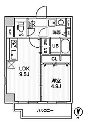 ＲＯＯＴｓ　Ｒｙｏｇｏｋｕ 3階1LDKの間取り