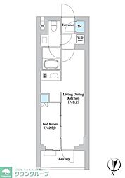 Ｎ’ｓパークレジデンス森下 1階1LDKの間取り