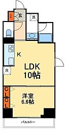 JR山手線 秋葉原駅 徒歩9分の賃貸マンション 4階1LDKの間取り