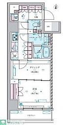 ジェノヴィア両国VIグリーンヴェール 8階1DKの間取り