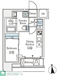 文京区湯島3丁目マンション 1DKの間取図画像