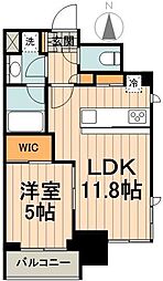 PARKHABIO飯田橋 1LDKの間取図画像
