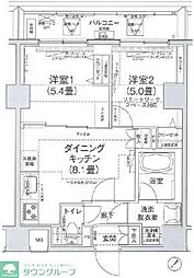 アイル押上ノルド 2DKの間取図画像