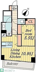 レジディア日本橋人形町2 1LDKの間取図画像