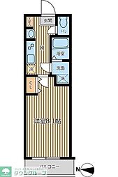 OrchidResidence両国2 1Kの間取図画像