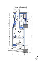 Dimus大手町NORTH 1DKの間取図画像