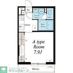 リブリ・浅草 1Kの間取図画像