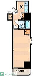 ライオンズマンション御徒町第5 1Kの間取図画像