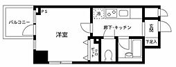 プライムアーバン飯田橋 1Kの間取図画像