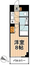 SHOKENResidence南千住 1Kの間取図画像