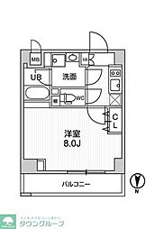 ALTERNAKIKUKAWA2 1Kの間取図画像