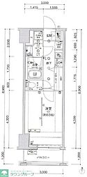 ARTESSIMOCREA 1Kの間取図画像