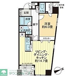 エルフコート日本橋浜町 1LDKの間取図画像