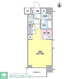 モンレーヴ錦糸町 ワンルームの間取図画像