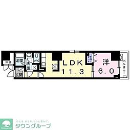 フェリーチェ・ヴィータ 1LDKの間取図画像