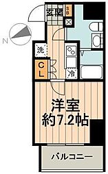 ジェノヴィア浅草橋グリーンヴェール 1Kの間取図画像