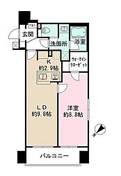 スパッジオ蔵前 1LDKの間取図画像