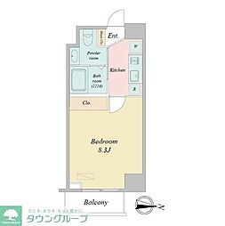 PRIMEURBANRYOGOKU 1Kの間取図画像