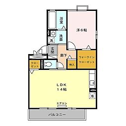 千葉都市モノレール みつわ台駅 徒歩4分の賃貸アパート 3階1LDKの間取り