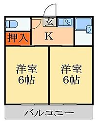 間取図画像 2K