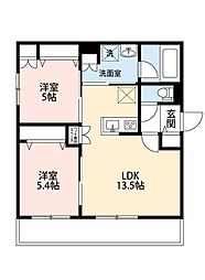Ｌｉｃｈｔｇｌａｎｚ本郷町 102 1階2LDKの間取り