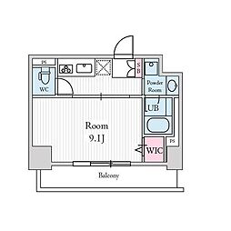 JR総武線 千葉駅 徒歩13分の賃貸マンション 6階1Kの間取り