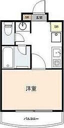 JR総武線 西千葉駅 徒歩7分の賃貸マンション 3階1Kの間取り