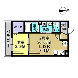 間取図画像 1LDK