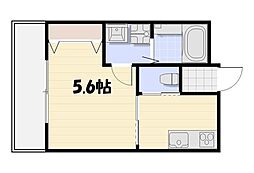 JR総武線 千葉駅 バス15分 都町五差路下車 徒歩3分の賃貸アパート 3階1Kの間取り